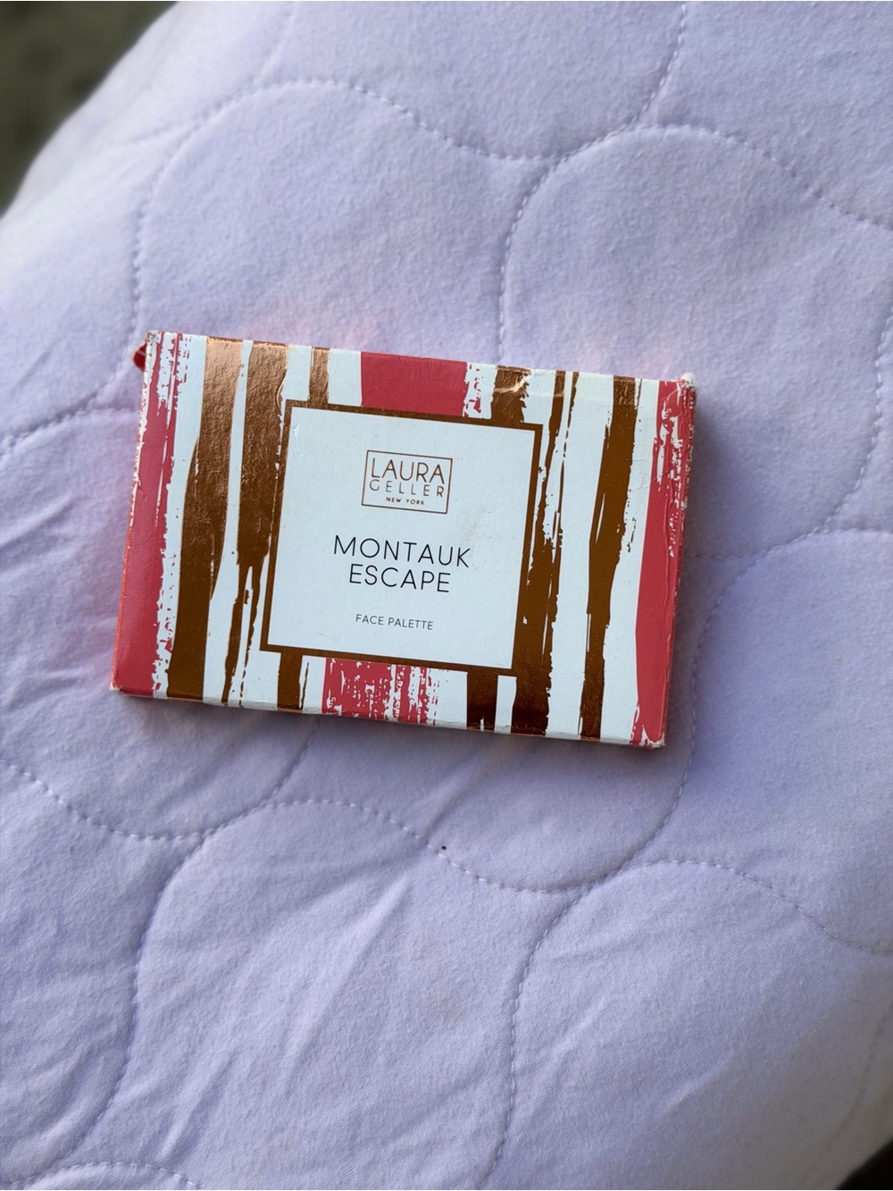 Laura Geller Coral & Metallic Gold Montauk Escape Face Palette